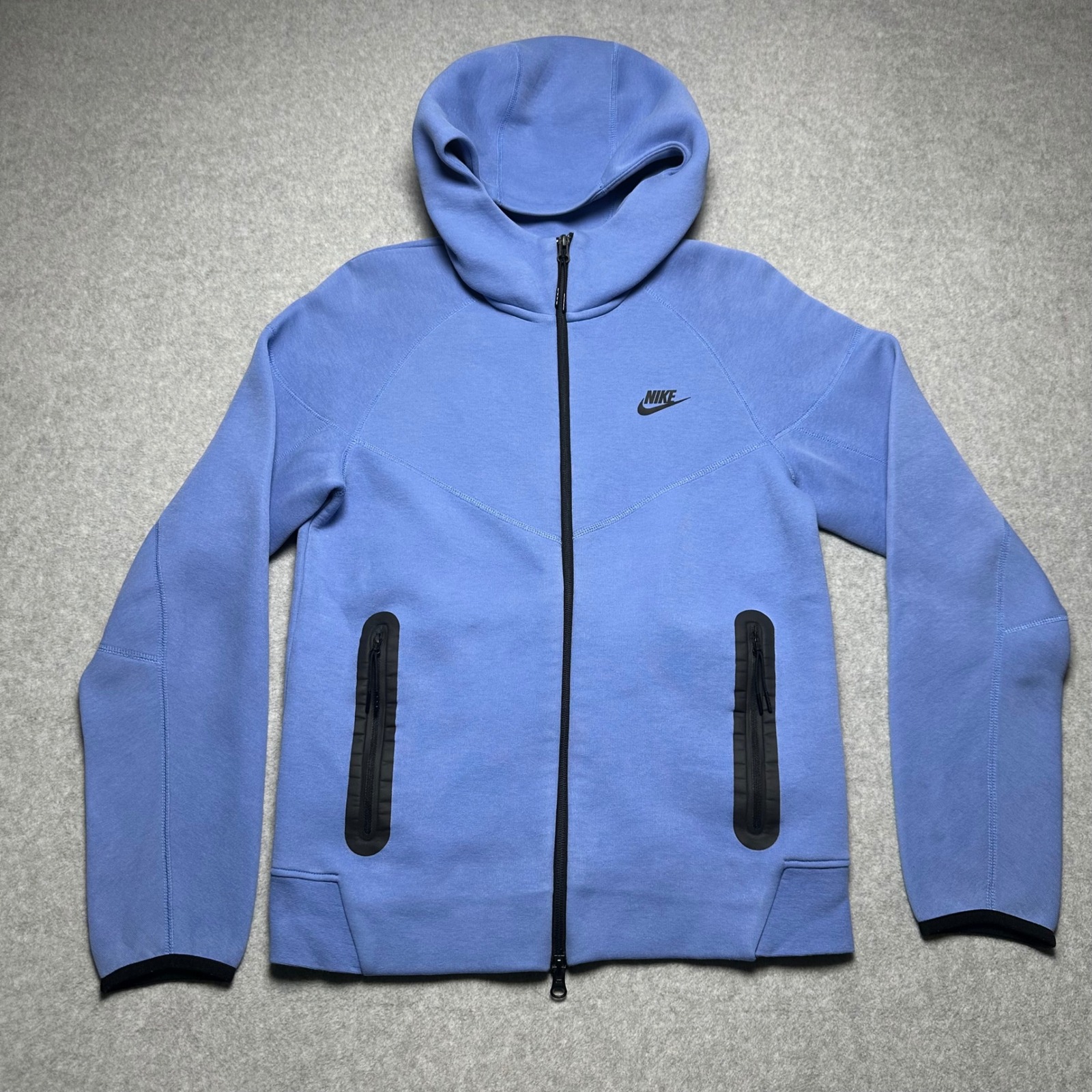 Nike Tech Fleece Full Zip Hoodie Mens Small Blue Fb7921-450 Sportswear Jacket